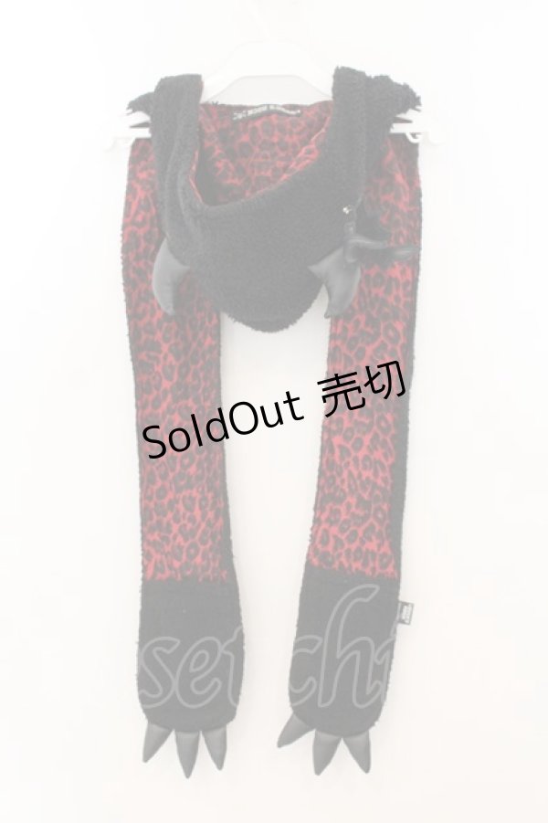 画像2: LOVER’S ROCK / つのフードマフラー  ブラック O-26-01-24-039-PU-ZA-IG-OS (2)