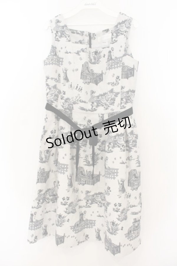 画像1: Jane Marple / ジャガードジャンパースカート M グレー系 O-26-01-24-042-JM-OP-IG-OS (1)