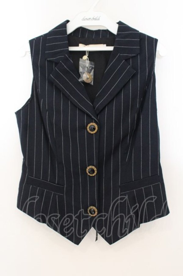 画像1: Miss Point / 薔薇人形 ベスト S ネイビー O-26-01-24-047-0-TO-IG-OS (1)