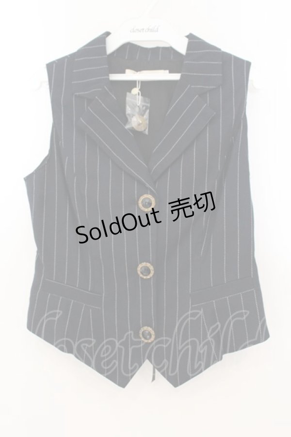 画像1: Miss Point / 薔薇人形 ベスト S ネイビー O-26-01-24-047-0-TO-IG-ZT0209L (1)