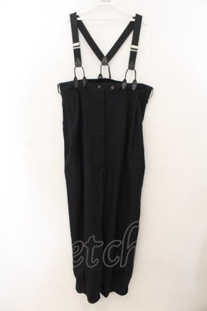 画像: Jean Paul GAULTIER / パイソンサスペンダーサロペット 40 ブラック O-26-01-24-048-GO-OP-IG-OS