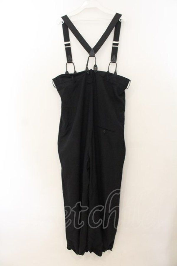 画像4: Jean Paul GAULTIER / パイソンサスペンダーサロペット 40 ブラック O-26-01-24-048-GO-OP-IG-OS (4)