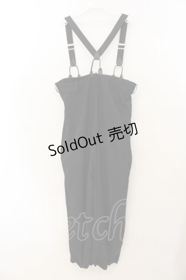 画像4: Jean Paul GAULTIER / パイソンサスペンダーサロペット 40 ブラック O-26-01-24-048-GO-OP-IG-OS (4)