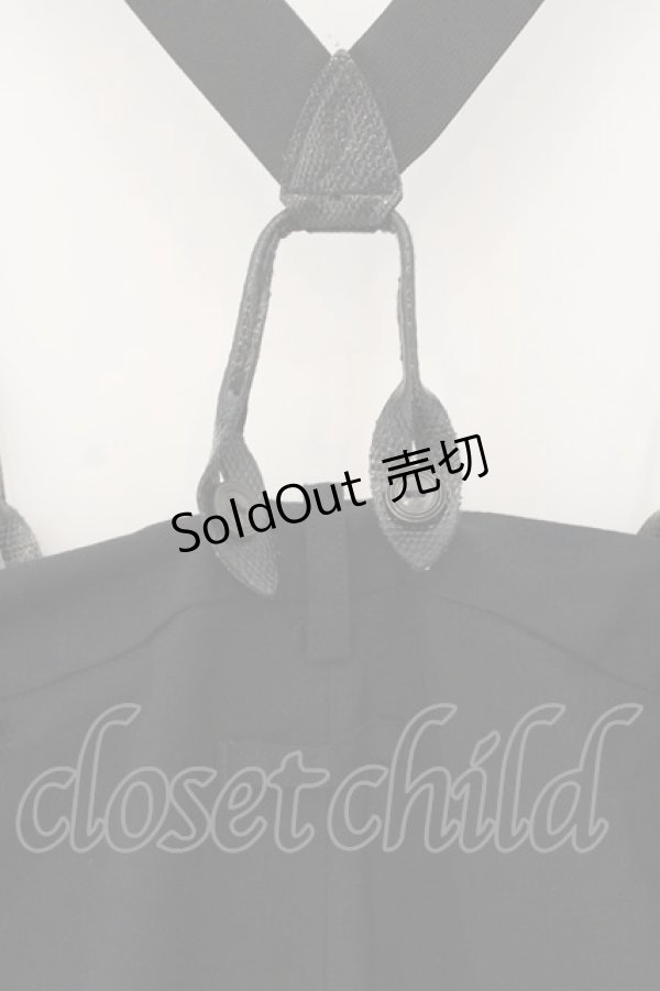 画像5: Jean Paul GAULTIER / パイソンサスペンダーサロペット 40 ブラック O-26-01-24-048-GO-OP-IG-OS (5)