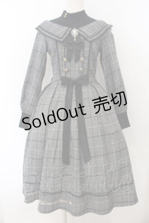 画像: YeeYe / フォンテンブローワンピース S クロ×グレー O-26-01-24-050-EL-OP-IG-OS