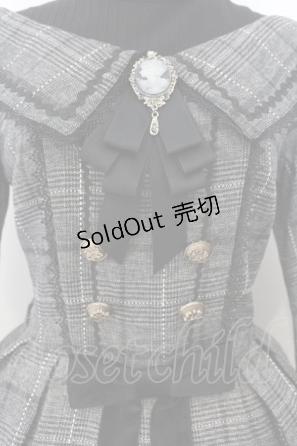 画像2: YeeYe / フォンテンブローワンピース S クロ×グレー O-26-01-24-050-EL-OP-IG-OS (2)