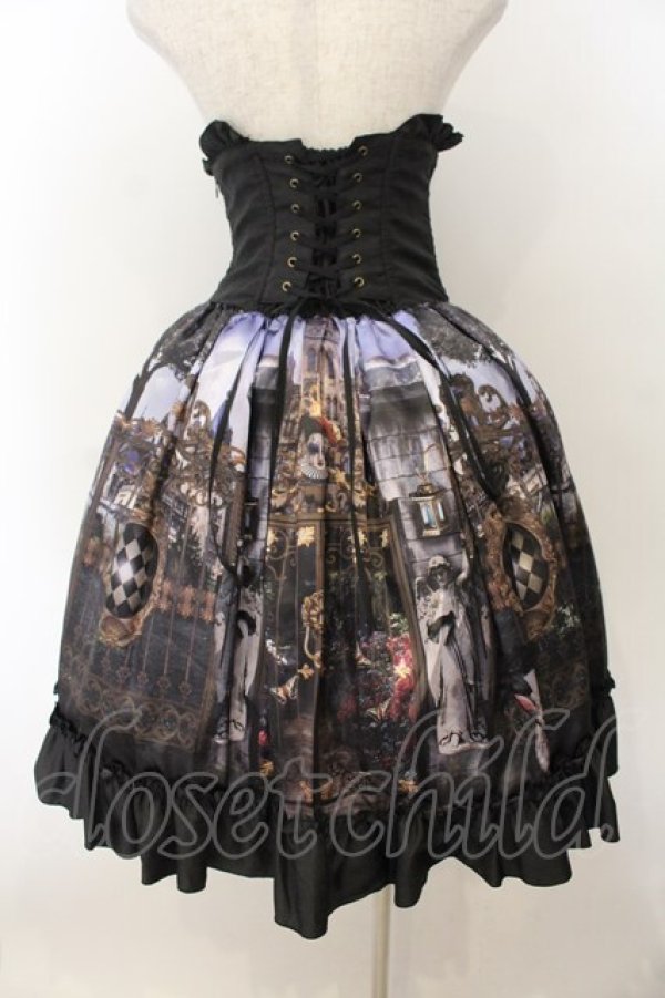 画像5: ATELIER PIERROT / クラウンパレスコルセットスカート  ブラック×パープル O-26-01-24-053-EL-SK-IG-OS (5)