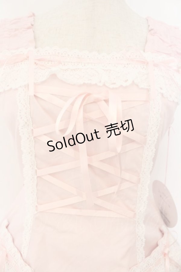 画像2: BABY,THE STARS SHINE BRIGHT / 裾スカラップジャンパースカート  ピンク O-26-01-24-054-BA-OP-OW-OS (2)