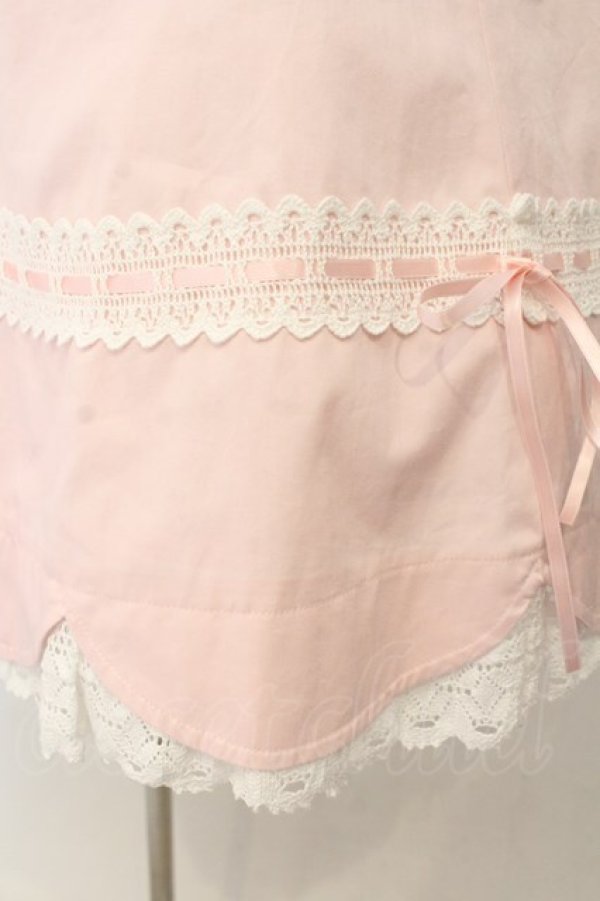 画像4: BABY,THE STARS SHINE BRIGHT / 裾スカラップジャンパースカート  ピンク O-26-01-24-054-BA-OP-OW-OS (4)