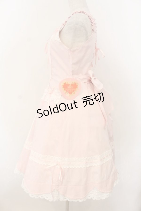 画像5: BABY,THE STARS SHINE BRIGHT / 裾スカラップジャンパースカート  ピンク O-26-01-24-054-BA-OP-OW-OS (5)