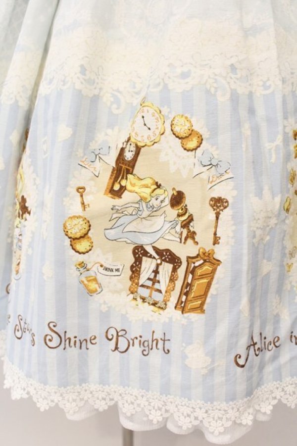 画像4: BABY,THE STARS SHINE BRIGHT / 不思議の国のアリス 付け襟・カチューシャ付きドレス  サックス O-26-01-24-056-BA-OP-IG-OS (4)