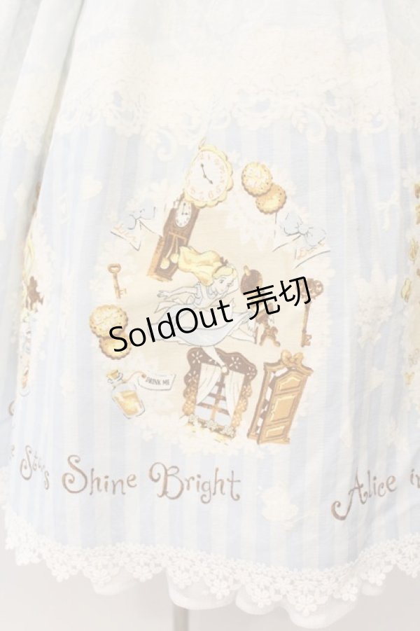 画像4: BABY,THE STARS SHINE BRIGHT / 不思議の国のアリス 付け襟・カチューシャ付きドレス  サックス O-26-01-24-056-BA-OP-IG-OS (4)