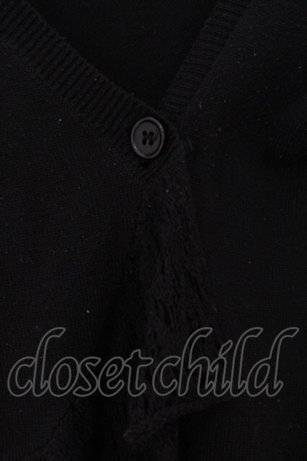 画像2: BPN / 裾鍵編みボレロ M ブラック O-26-01-24-007-GO-TO-IG-OS (2)