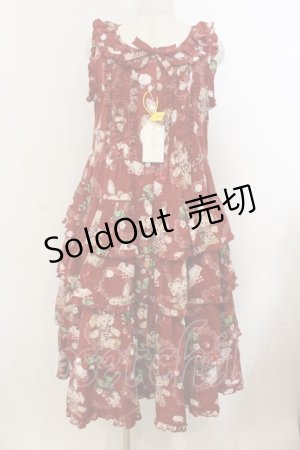 画像: Spring Flower Language / Camellia Berry 3.0ジャンパースカート S タイプ2アカ O-26-01-24-059-EL-OP-IG-OS