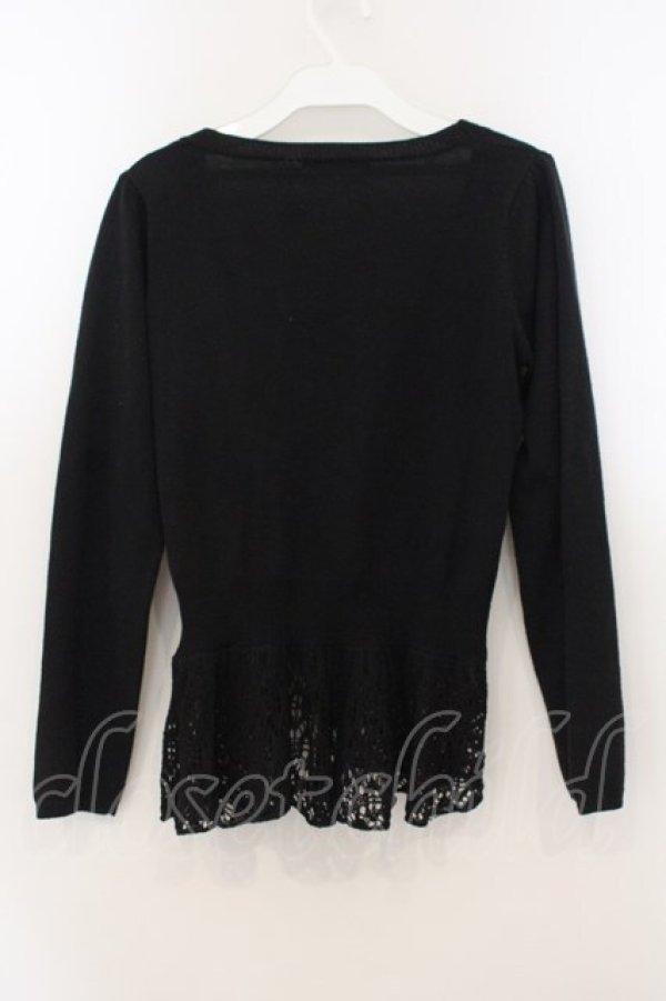 画像3: BPN / 裾鍵編みボレロ M ブラック O-26-01-24-007-GO-TO-IG-OS (3)