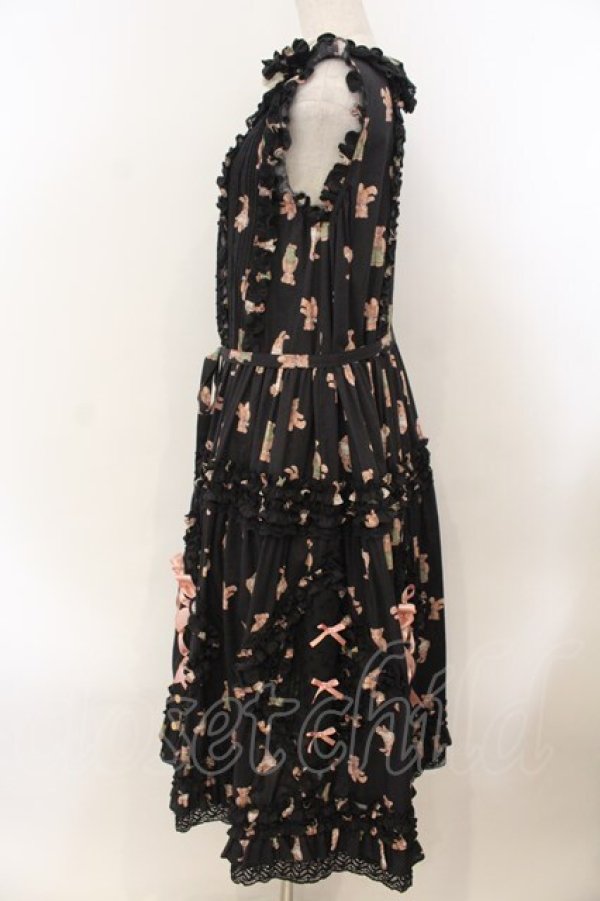 画像5: MONO GIRL / Rothenburg Bearジャンパースカート  クロ O-26-01-24-060-EL-OP-IG-OS (5)