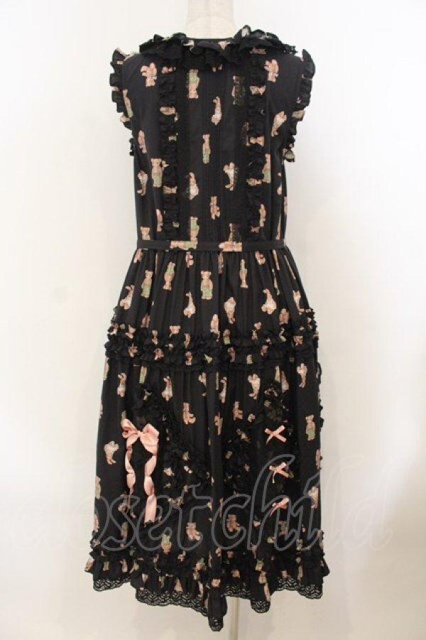 画像6: MONO GIRL / Rothenburg Bearジャンパースカート  クロ O-26-01-24-060-EL-OP-IG-OS (6)