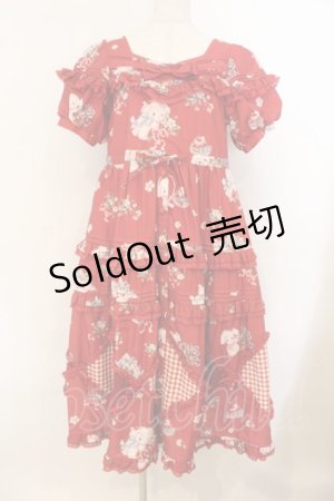 画像: Little Plum / ストロベリーブーケロリィタドレス S アカ O-26-01-24-061-EL-OP-IG-OS