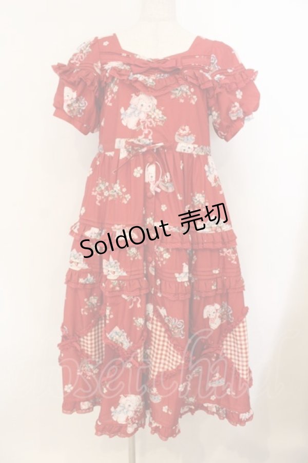画像1: Little Plum / ストロベリーブーケロリィタドレス S アカ O-26-01-24-061-EL-OP-IG-OS (1)