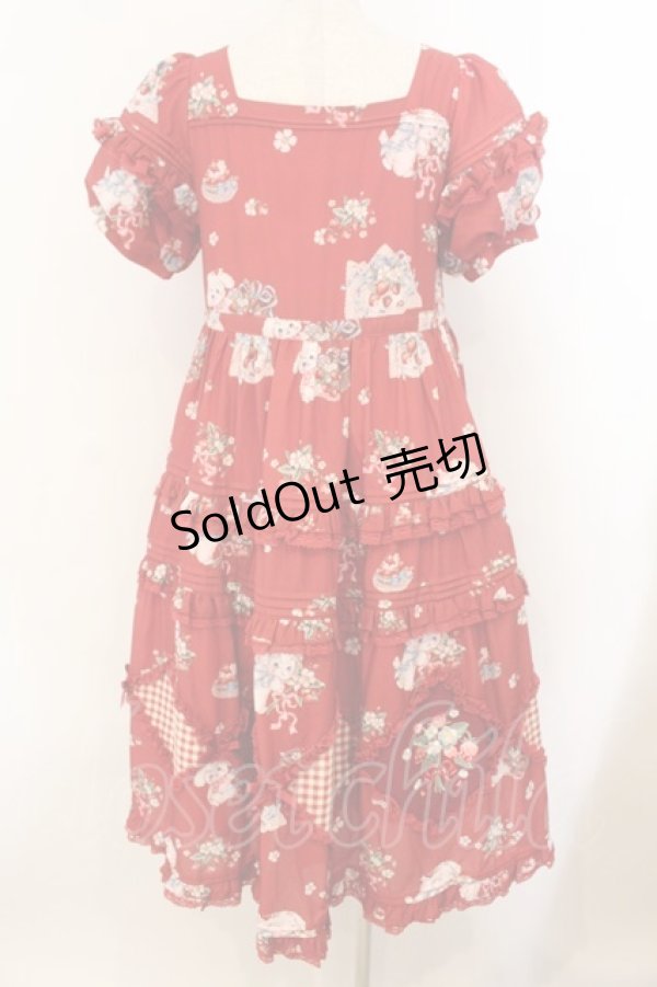 画像6: Little Plum / ストロベリーブーケロリィタドレス S アカ O-26-01-24-061-EL-OP-IG-OS (6)
