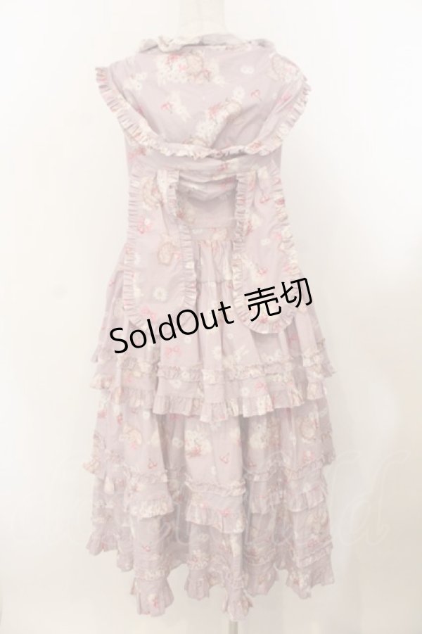 画像5: Cotton Rabbit / リスとウサギのジャンパースカート S ピンク O-26-01-24-063-EL-OP-IG-OS (5)