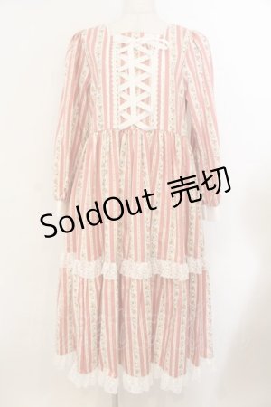 画像: marcHenTica / フラワーガーデンワンピース サイズ(採寸データをご参照ください) ピンク O-26-01-24-064-LO-OP-OW-OS