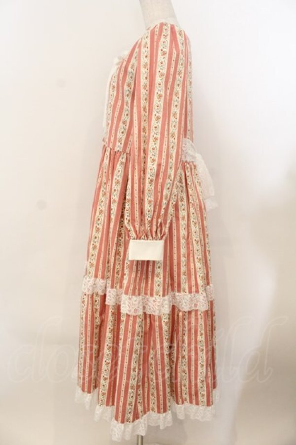 画像4: marcHenTica / フラワーガーデンワンピース サイズ(採寸データをご参照ください) ピンク O-26-01-24-064-LO-OP-OW-OS (4)