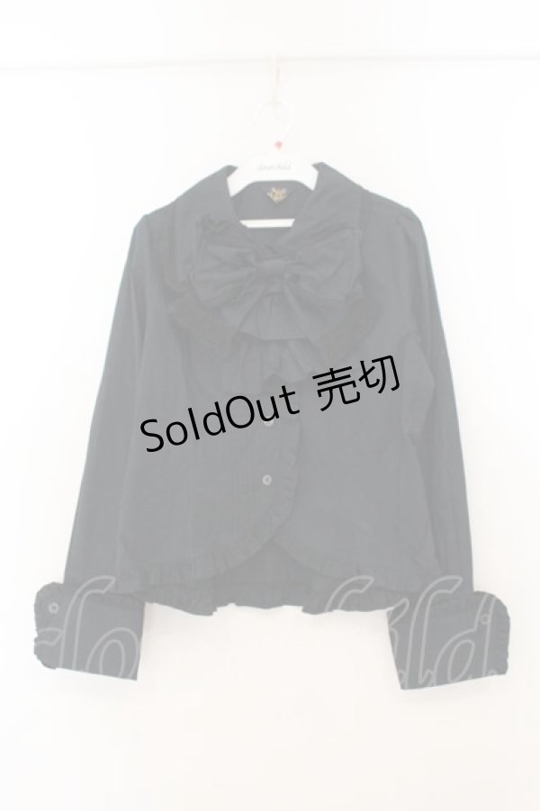 画像1: ALICE and the PIRATES / マッドハッターブラウス  クロ O-26-01-24-065-PA-BL-IG-OS (1)