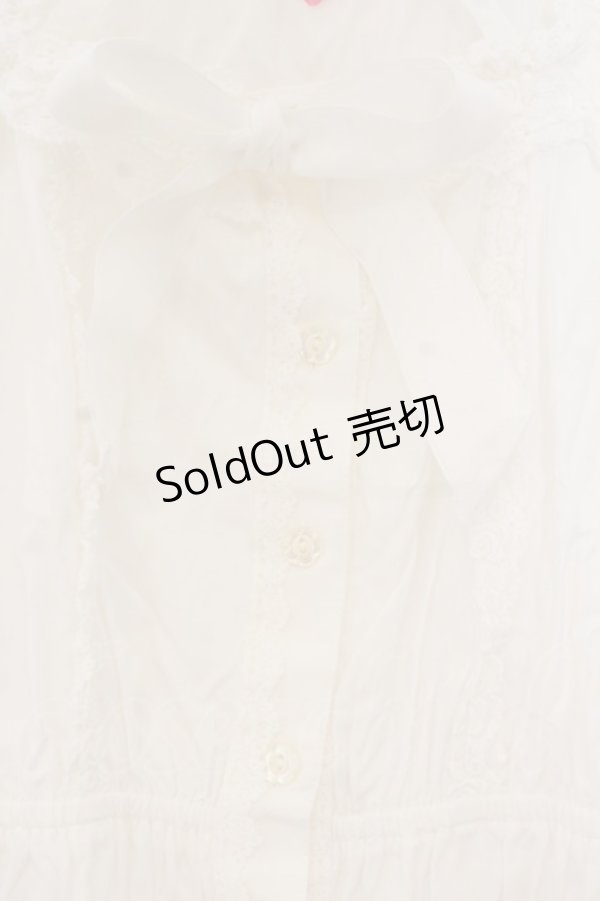 画像2: BABY,THE STARS SHINE BRIGHT / 姫袖ウエストシャーリングブラウス  シロ O-26-01-24-068-BA-BL-IG-OS (2)