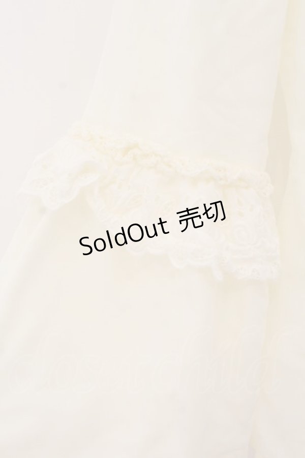 画像3: ALICE and the PIRATES / Vampireローズレースブラウス  生成り O-26-01-24-069-PA-BL-IG-OS (3)