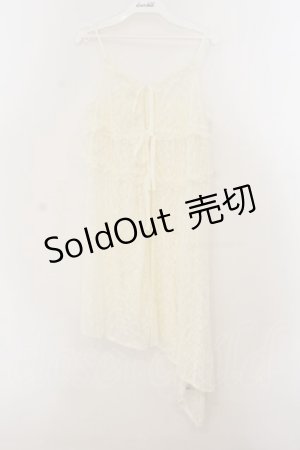 画像: axes femme / チュニック丈レースキャミ F キナリ O-26-01-24-076-AX-TO-OW-ZT007