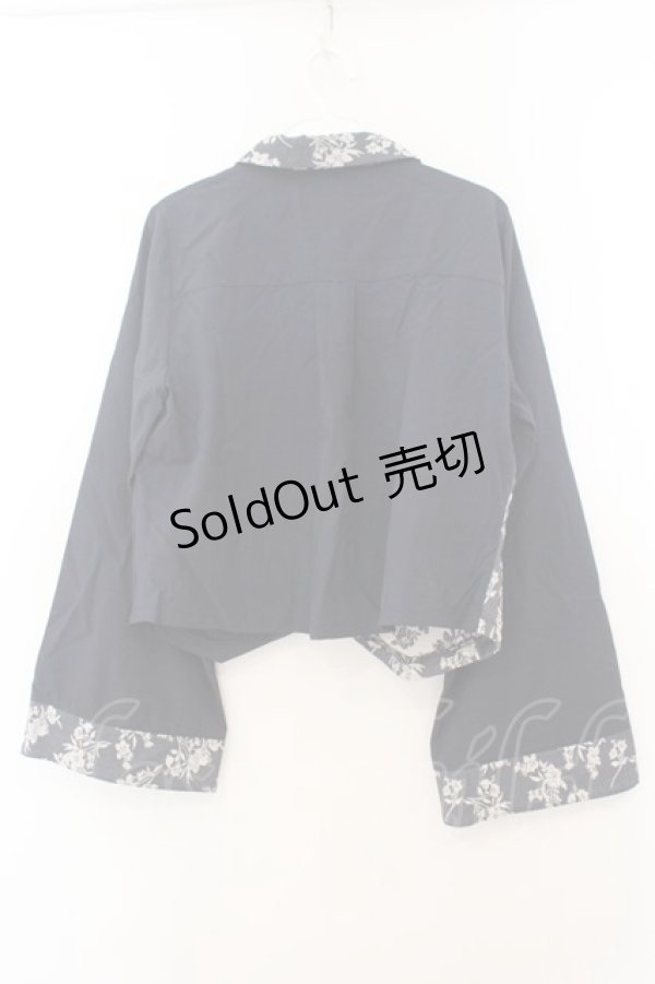 画像3: axes femme / ジャカード×チャイナブラウス F コン O-26-01-24-086-AX-BL-OW-ZT003 (3)