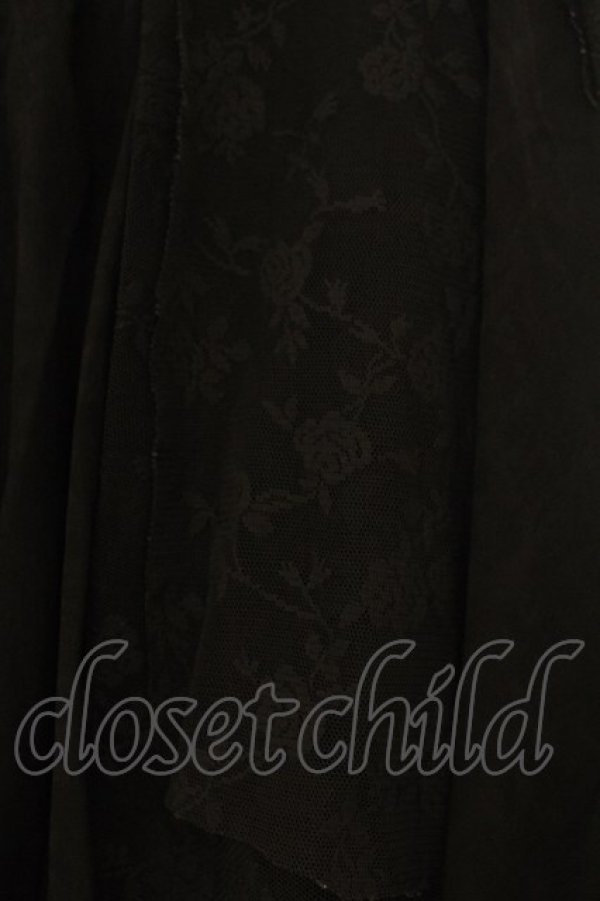 画像2: h.NAOTO / 異素材ランダムスカート  ブラック O-26-01-24-010-HN-SK-IG-OS (2)