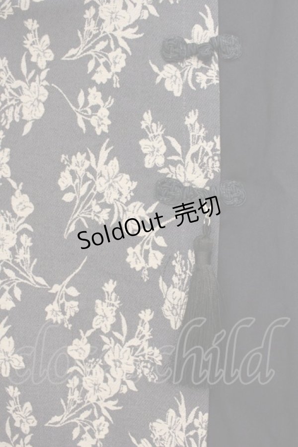 画像2: axes femme / ジャカード×チャイナスカート F コン O-26-01-24-087-AX-SK-OW-ZT014 (2)