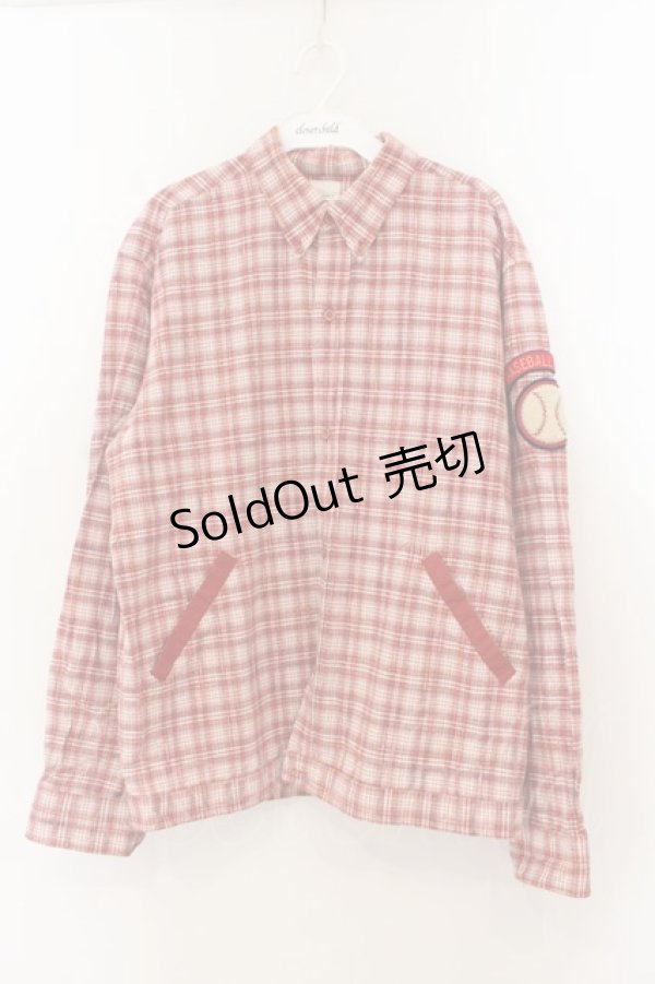 画像1: Karl Helmut / バックパッチチェックシャツ L アカ O-26-01-24-094-EL-BL-YM-OS (1)