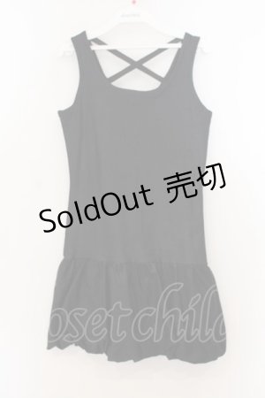 画像: Na+H / MCタンクワンピース  ブラック O-26-01-24-011-PU-OP-IG-OS