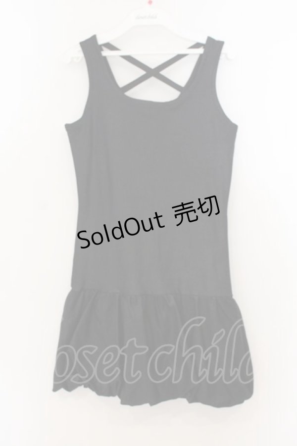 画像1: Na+H / MCタンクワンピース  ブラック O-26-01-24-011-PU-OP-IG-OS (1)