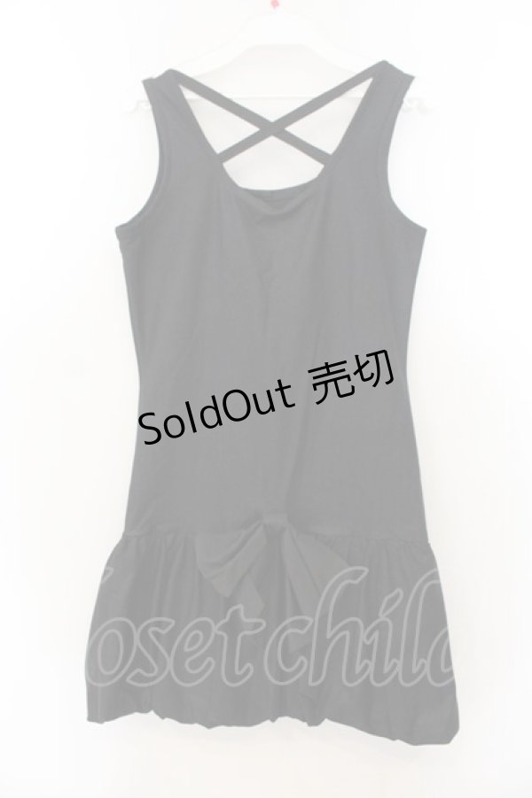 画像2: Na+H / MCタンクワンピース  ブラック O-26-01-24-011-PU-OP-IG-OS (2)