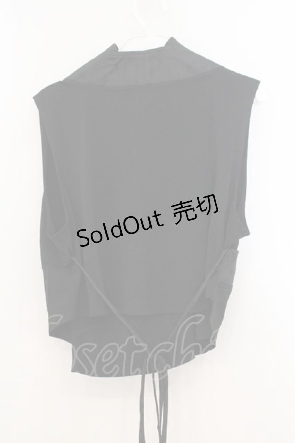 画像4: Qutie Frash / 着物カシュクールインナー  ブラック O-26-01-24-018-QU-TO-OW-OS (4)