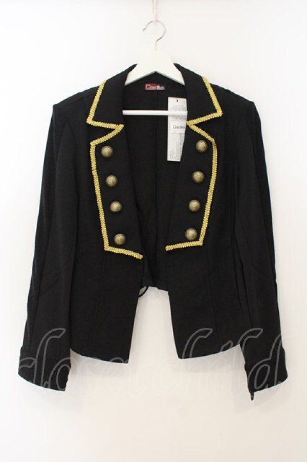 画像1: Qutie Frash / ナポレオンジャケット F ブラック O-26-01-24-021-QU-JA-OW-OS (1)