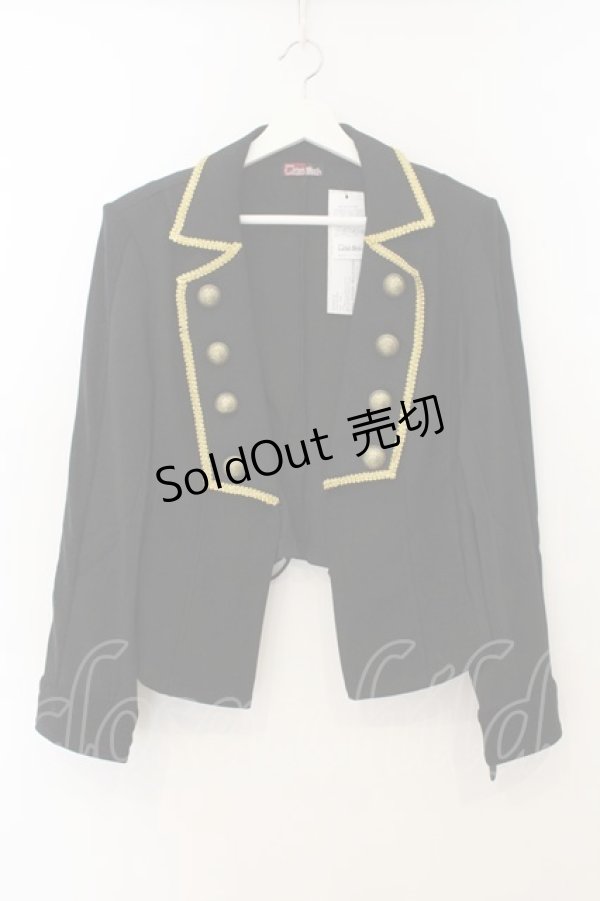 画像1: Qutie Frash / ナポレオンジャケット F ブラック O-26-01-24-021-QU-JA-OW-OS (1)