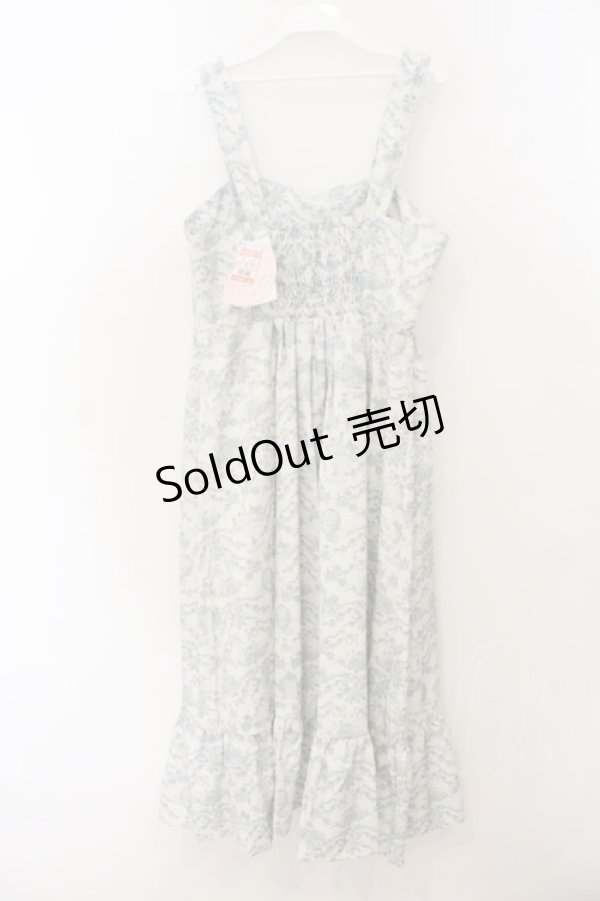 画像3: m petit by misako / MSKトワルドジュイジャンパースカート LL オフ×サックス O-26-01-24-025-LO-SK-IG-OS (3)