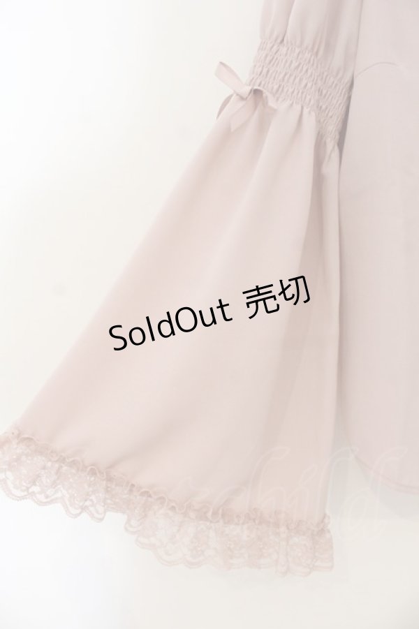 画像3: Secret Honey / パール襟フリルレース長袖ブラウス 2 ピンク O-26-01-24-028-CA-BL-OW-OS (3)