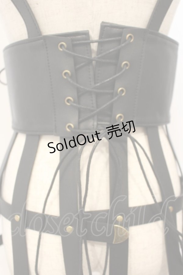 画像5: ATELIER PIERROT / Baroque Cage Corset Harness コルセットハーネス  ブラック O-26-01-26-023-EL-TO-YM-OS (5)