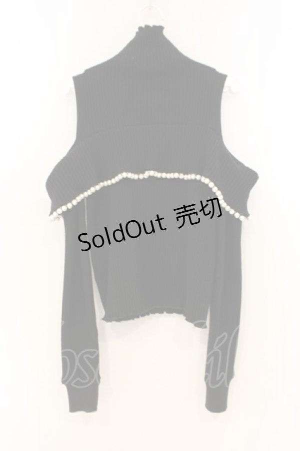 画像4: Ank Rouge / パールオフショルニット  クロ O-26-01-26-024-CA-TO-IG-OS (4)