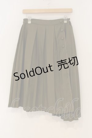 画像: axes femme / サイド釦スカート M カーキグリーン O-26-01-26-029-AX-SK-OW-OS