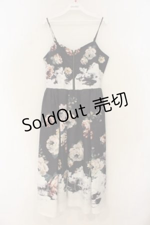 画像: axes femme NOSTALGIE / アンティークブーケ柄ワンピース F クロ O-26-01-26-032-AX-OP-OW-OS