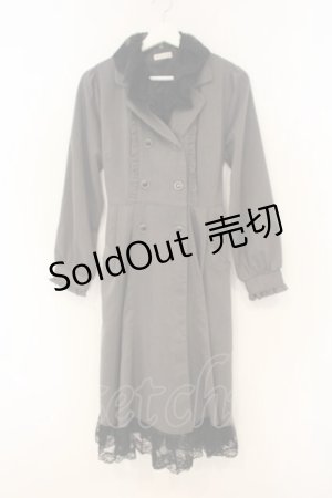 画像: axes femme / レース襟付トレンチコート F グレー O-26-01-26-035-AX-CO-OW-OS