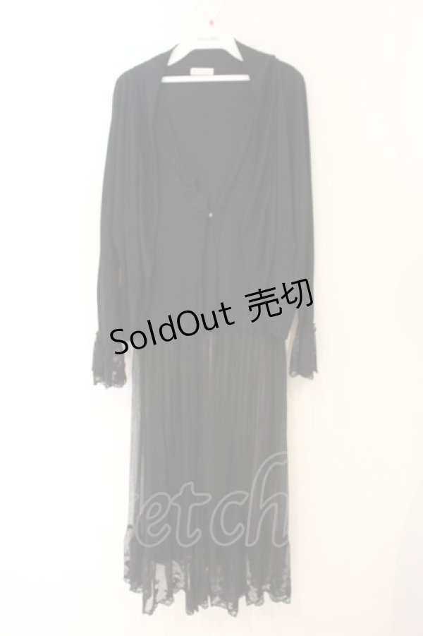 画像1: axes femme / 袖刺繍レースボレロ+ジレ M クロ O-26-01-26-046-AX-TO-OW-ZT0127G (1)