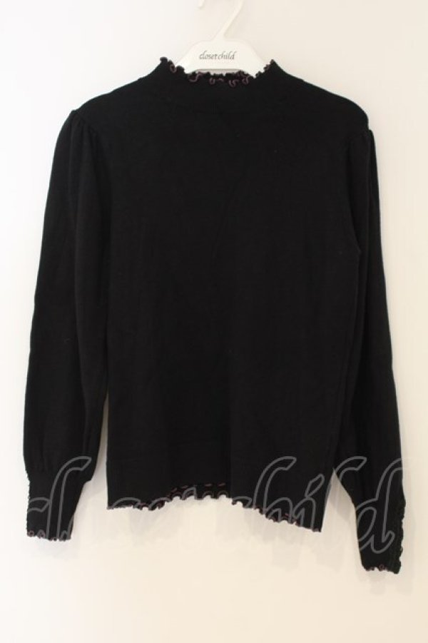 画像1: axes femme / マシンウォッシャプルニット F クロ O-26-01-26-051-AX-TO-OW-OS (1)